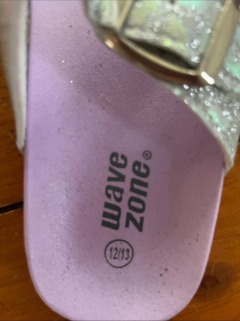 Kids' Sparkle Double-Buckle Sandals - Lavender Insole